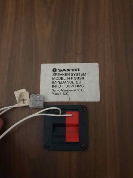 Photo of free Sanyo speakers (x2) (Chalfont Common, SL9) #3