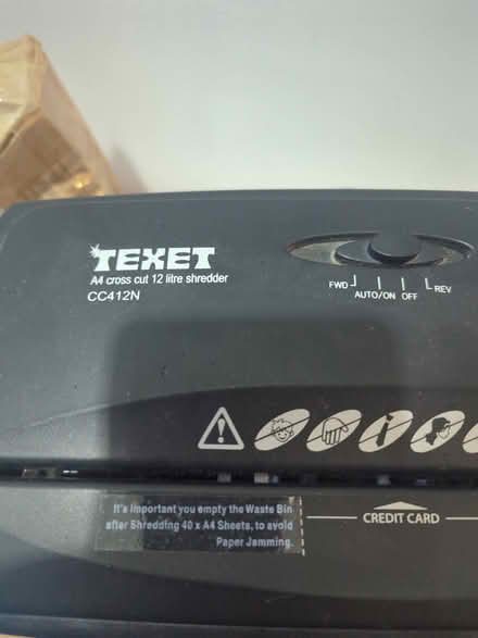Photo of free Paper shredder (Bare, LA4) #2