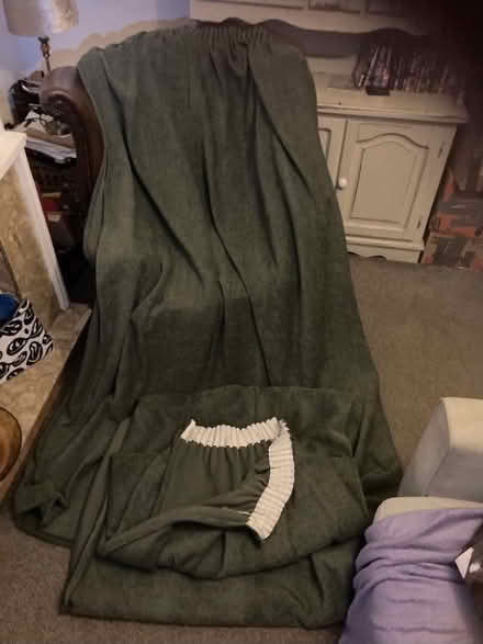 Photo of free Long heavy green curtains (Higher Walton Preston PR5) #1