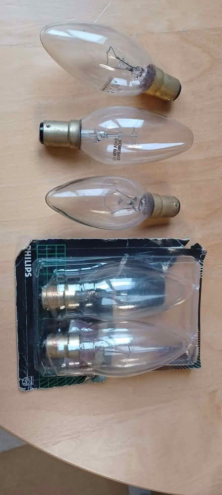 Photo of free 60w clear candle bulbs, small bayonets (Rayner's Lane HA5) #1