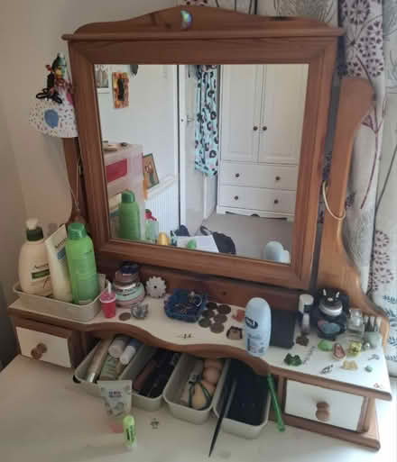 Photo of free Dressing table, mirror and stool (Brockworth) #2