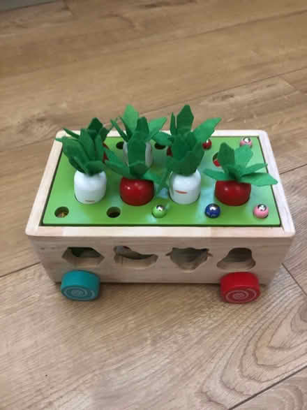 Photo of free Wooden shape sorter & stacker (Beechwood CH43) #1