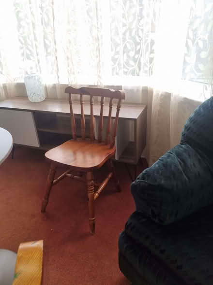 Photo of free Black armchair x 2, 4 x wooden chairs (North Shields NE29) #3