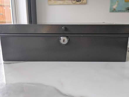 Photo of free Enameled metal lockable filing box (Old Basingstoke RG24) #4