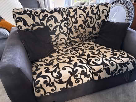 Photo of free Black & White sofa (Cranfield, Bedford) #1