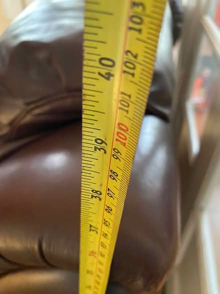 Photo of free 2 seater leather recliner sofa (Charlton SE7) #3