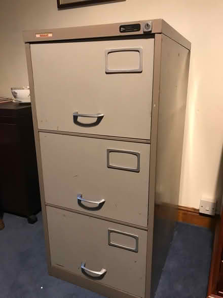 Photo of free Steel 3 draw filing cabinet (Forden SY21) #1