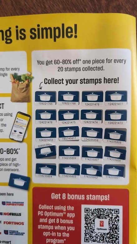 Photo of free Stamps for Loblaws Cookware (Trafalgar/River Oaks, Oakville) #1