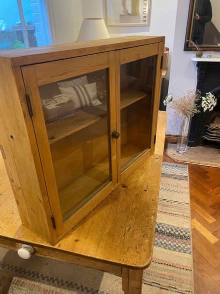 Photo of free Glass fronted wall-mounted display cabinet (Hook Norton OX15) #2