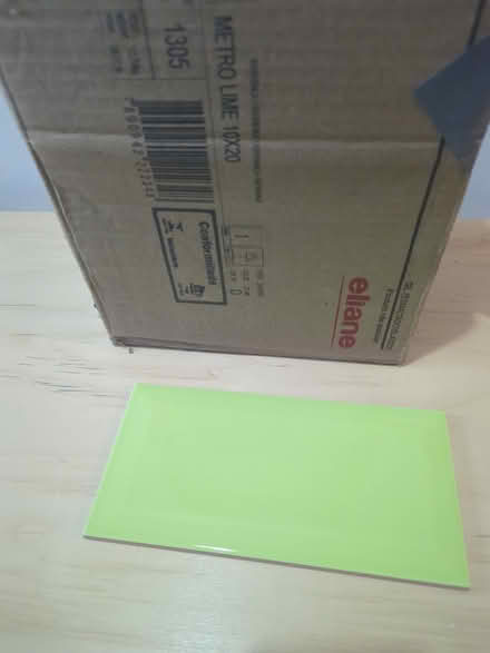 Photo of free Lime green tiles (Bare, LA4) #1