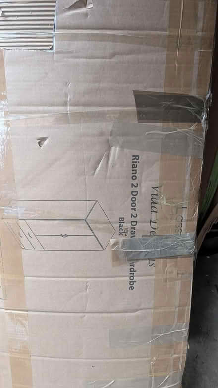 Photo of free Riano 2 door 2 drawer wardrobe (North Hykeham) #1