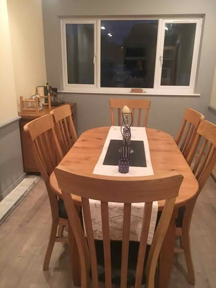 Photo of free Pine dinning room table (Oswestry SY11) #1