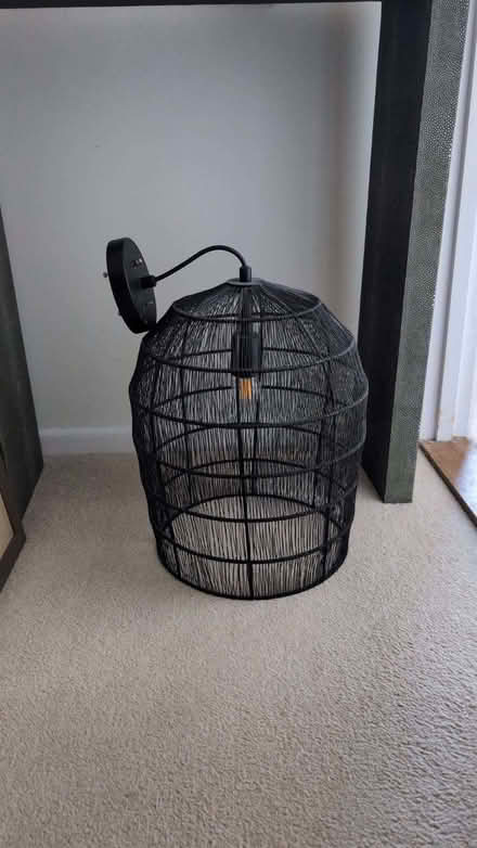 Photo of free Black cage pendant light fitting (Wickham PO17) #1