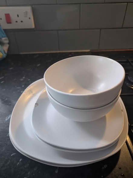 Photo of free 2 large + small plates and bowls (Finchley Central N3) #2