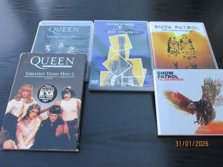 Photo of free 5 rock music videos - dvds. (Bixley IP5) #1