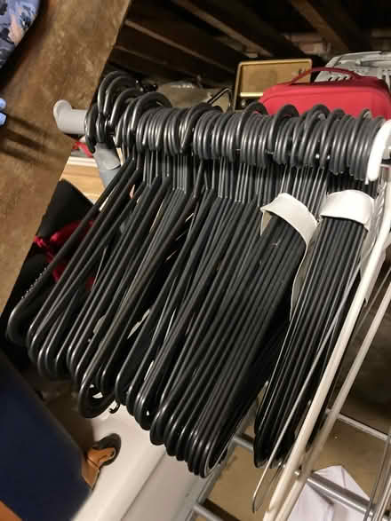 Photo of free Lots of black plastic hangers (N13 Palmers Green) #1