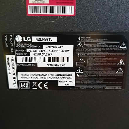 Photo of free 42" Freeview HD LED TV (Heanor DE75) #4