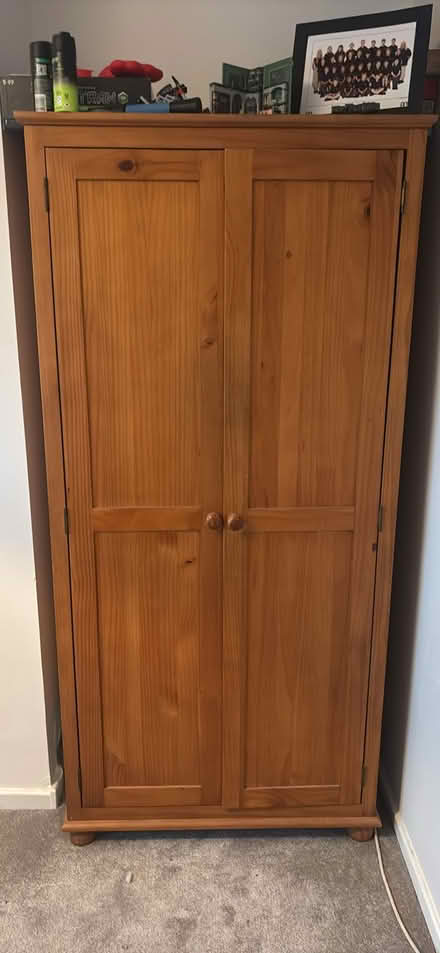Photo of free Solid pine wardrobe (Up Hatherley GL51) #1