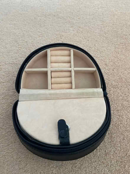Photo of free Small black leather jewellery box (Locks Heath SO31) #2