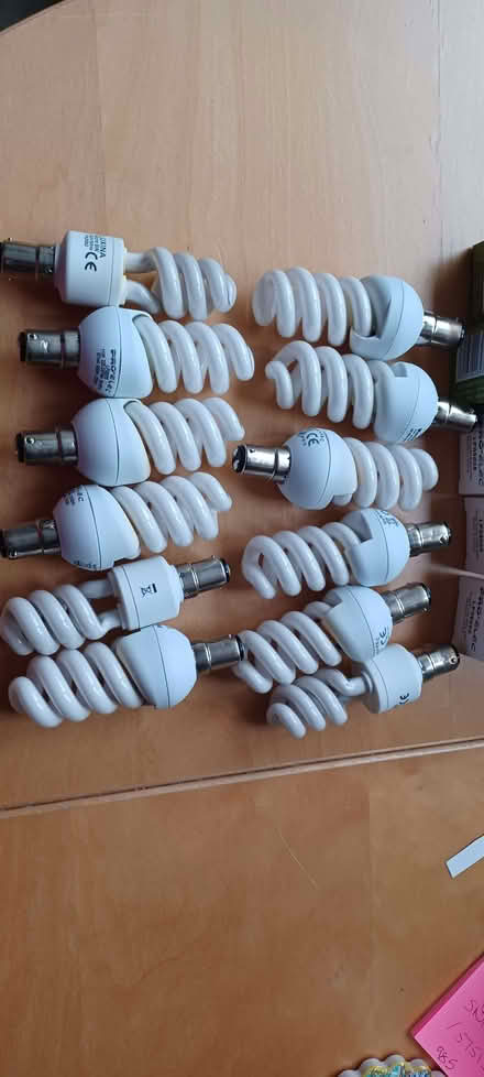Photo of free 11w compact flourescent energy saving spiral lamps SBC B15 (Rayner's Lane HA5) #1