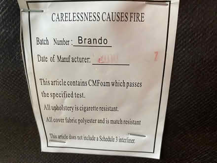 Photo of free 2 seater leather recliner sofa (Charlton SE7) #2