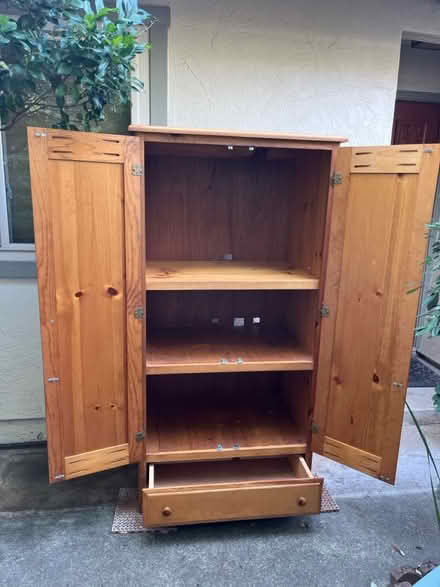 Photo of free Pine armoire (Cupertino near Los Altos) #2