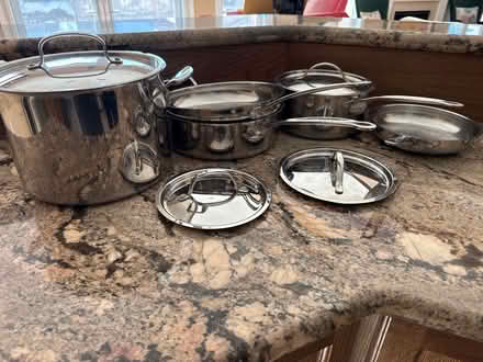 Photo of free Cusinart Stainless pots and pan (Dundas and Eighth line) #2