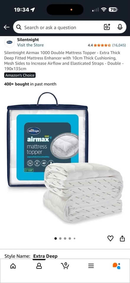 Photo of free silent night mattress topper (Long ditton) #1