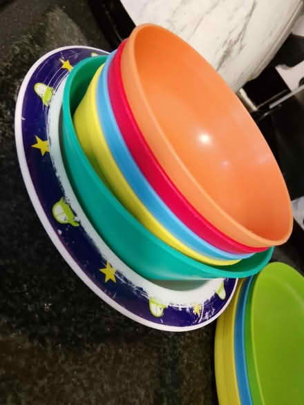 Photo of free Plastic toddler plates and bowls (Index street L4) #2