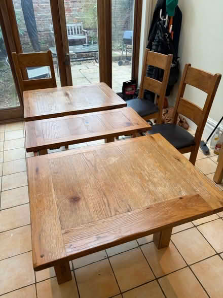 Photo of free Extendable Oak Table and Chairs (SW12) #3