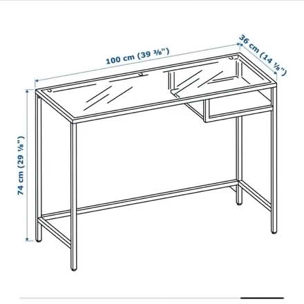 Photo of free ikea glass table (marden TN12) #2
