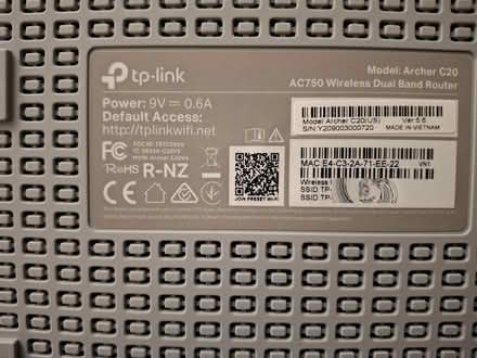 Photo of free Internet router: TP-Link C20 AC750 (Near Rowland St and S 1st Ave) #2
