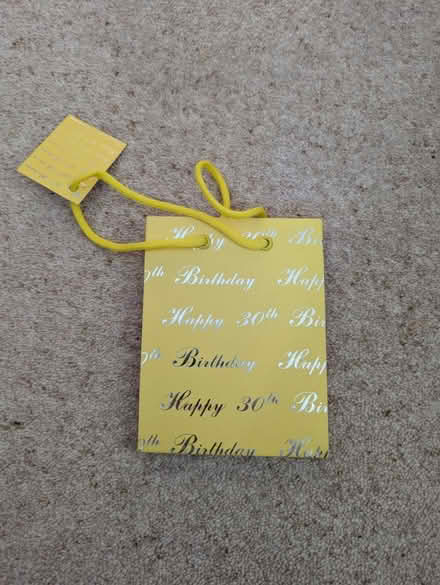 Photo of free Small gift bag 30th birthday (Bedford) #1