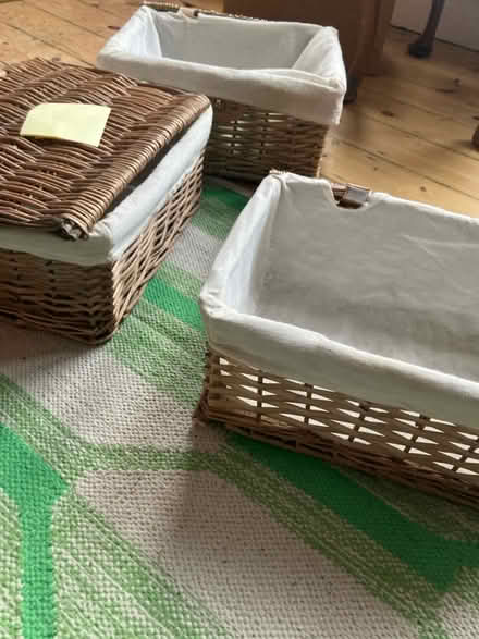 Photo of free 3 wicker baskets with lids (Seven sisters near overground) #2