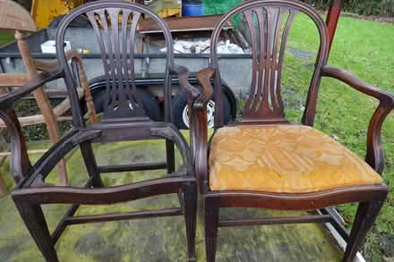 Photo of free Pair of chairs Hepplewhite style (Manafon SY16) #1