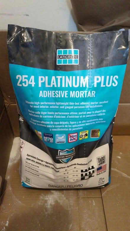 Photo of free Platinum plus adhesive mortar (Marquis at Vienna station) #1