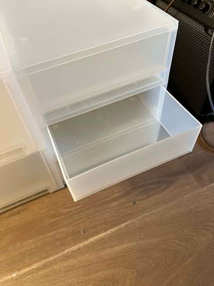 Photo of free 2 sets of plastic drawers (A4 paper size). (Shepherds Bush W14) #3