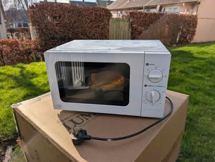 Photo of free Simple white microwave (Duddingston, EH8) #1