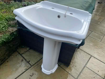 Photo of free Bathroom Sink And Pedestal (West Stratton SO21) #1