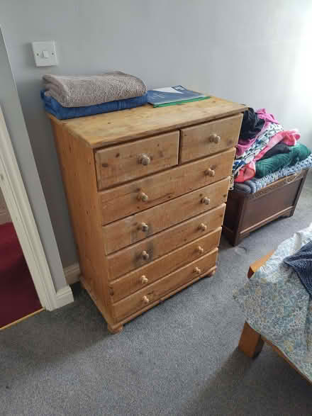 Photo of free Pine (I think) drawers/dresser (Consett DH8) #1