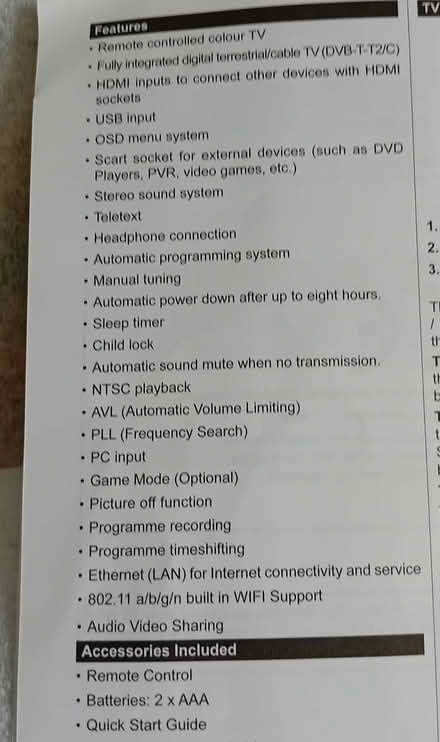 Photo of free 32 inch Toshiba TV with built in DVD player (Thetford IP24) #2