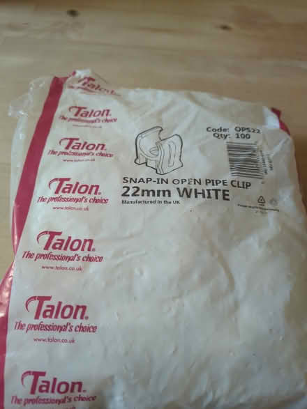 Photo of free 22mm pipe clips (Bare, LA4) #1