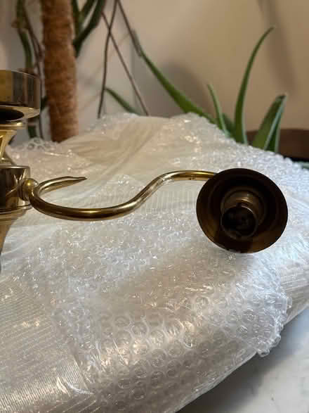 Photo of free Vintage brass ceiling lamp (GU14) #4