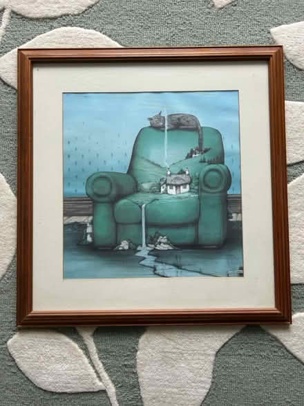 Photo of free Large wooden framed print (East Hull HU9 2) #1