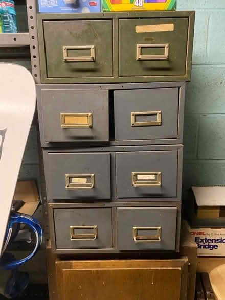 Photo of free Vintage metal drawers (Norristown) #1