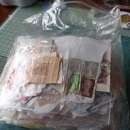 Photo of free Bag of used postage stamps (Bradford BD12) #1