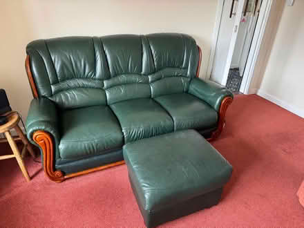 Photo of free Leather 3 seater sofas x 2 (CO15 Clacton on Sea) #1