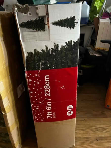 Photo of free 7ft 6in Christmas Tree in Box (Macclesfield SK10) #1