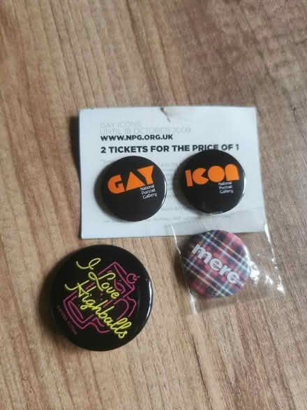 Photo of free Pin badges (Hale End E4) #1