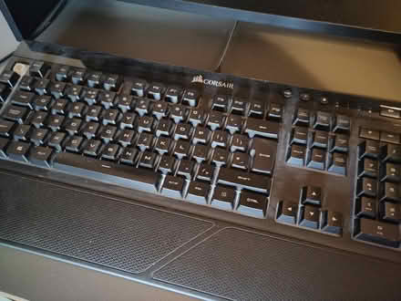 Photo of free Dell monitor, stand and Corsair keyboard (Wallands Park BN7) #2